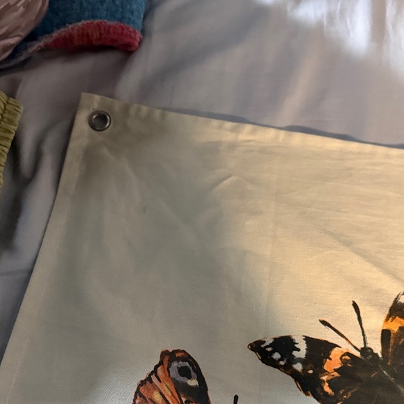 Floral and Butterfly Print Scarf - Picture 2 of 3